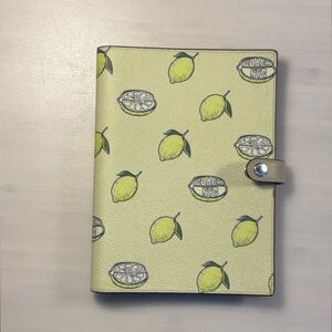 Coach Lemon Pattern Notebook